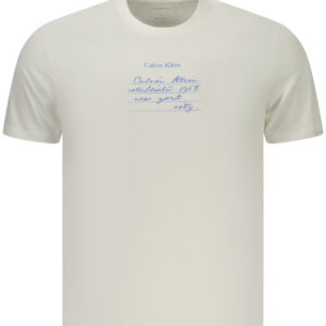 CALVIN KLEIN MEN'S SHORT-SLEEVE T-SHIRT WHITE CALVIN KLEIN