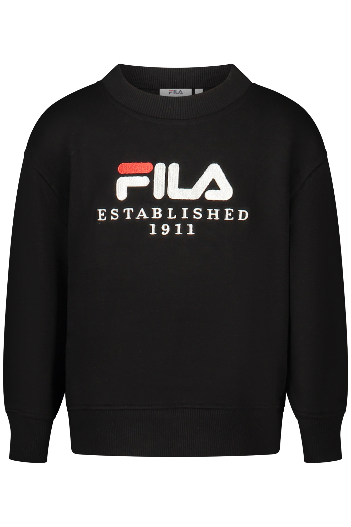 FILA KIDS' BLACK ZIP-UP SWEATSHIRT FILA