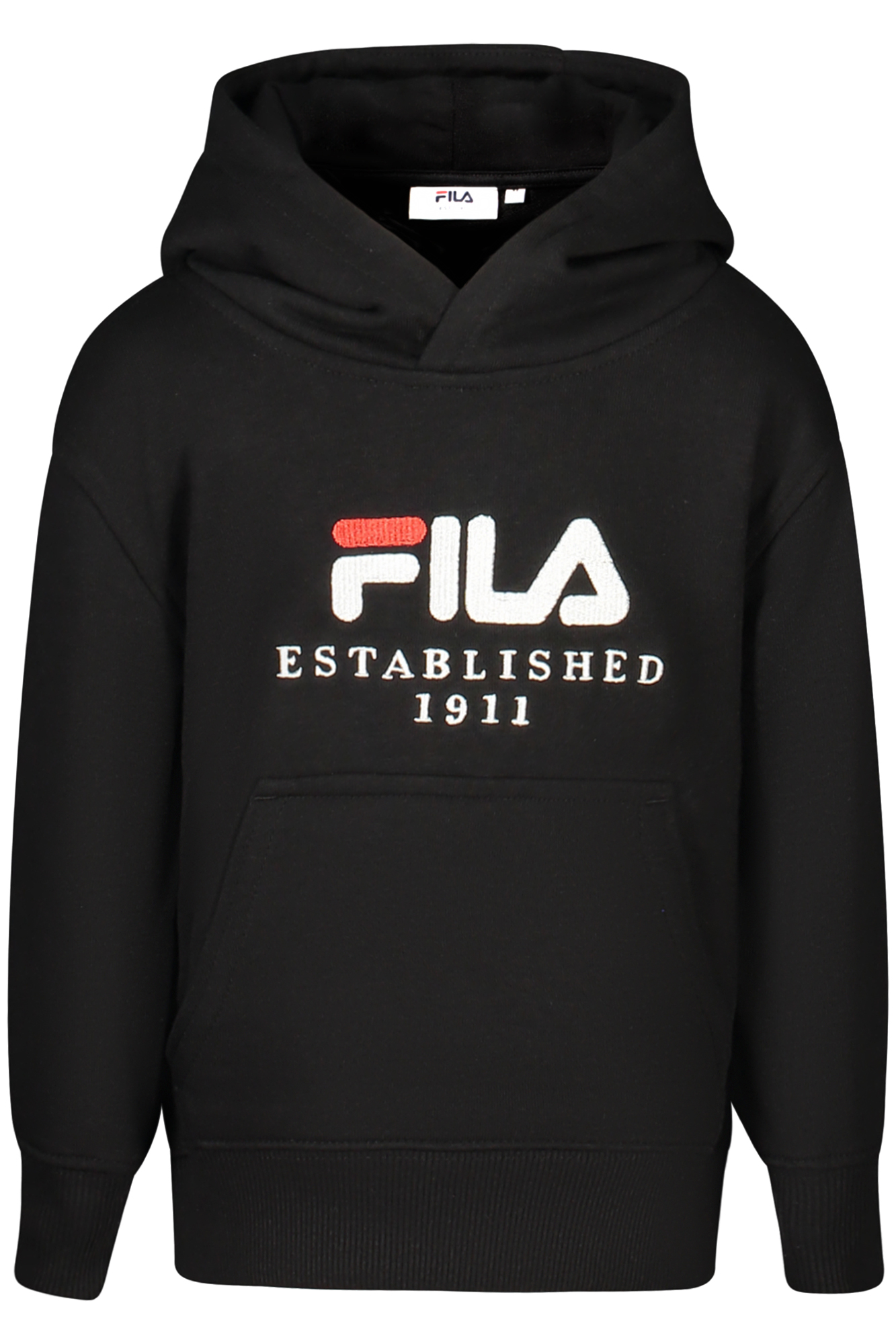 FILA KIDS' BLACK ZIP-UP SWEATSHIRT FILA