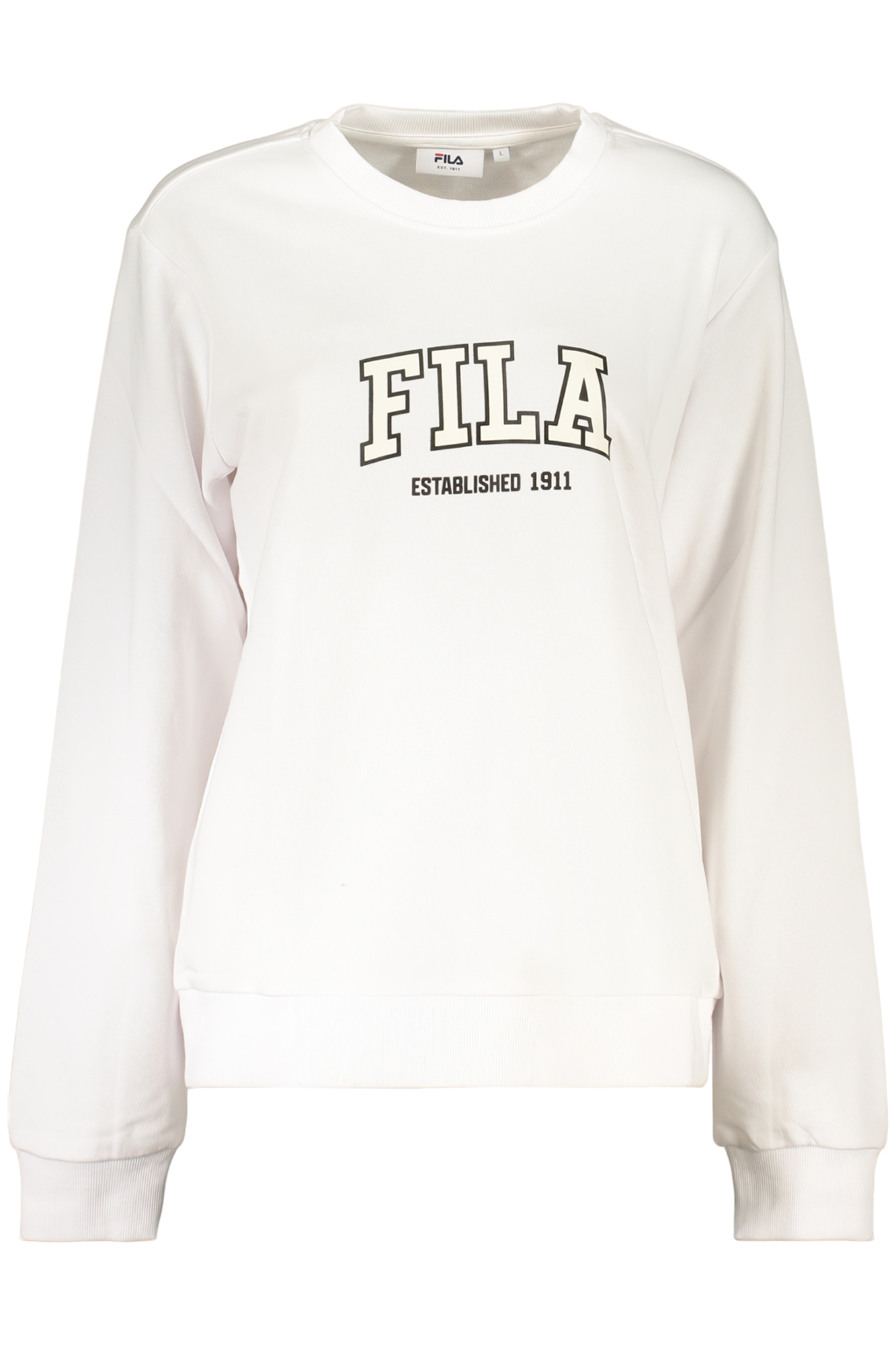FILA WOMEN'S WHITE ZIP-UP SWEATSHIRT FILA