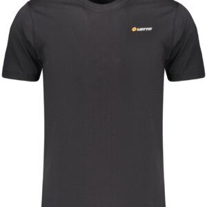 LOTTO MEN'S BLACK SHORT-SLEEVED T-SHIRT LOTTO