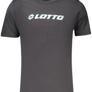 LOTTO MEN'S BLACK SHORT-SLEEVED T-SHIRT LOTTO