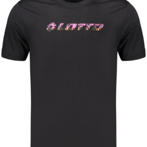 LOTTO MEN'S BLACK SHORT-SLEEVED T-SHIRT LOTTO