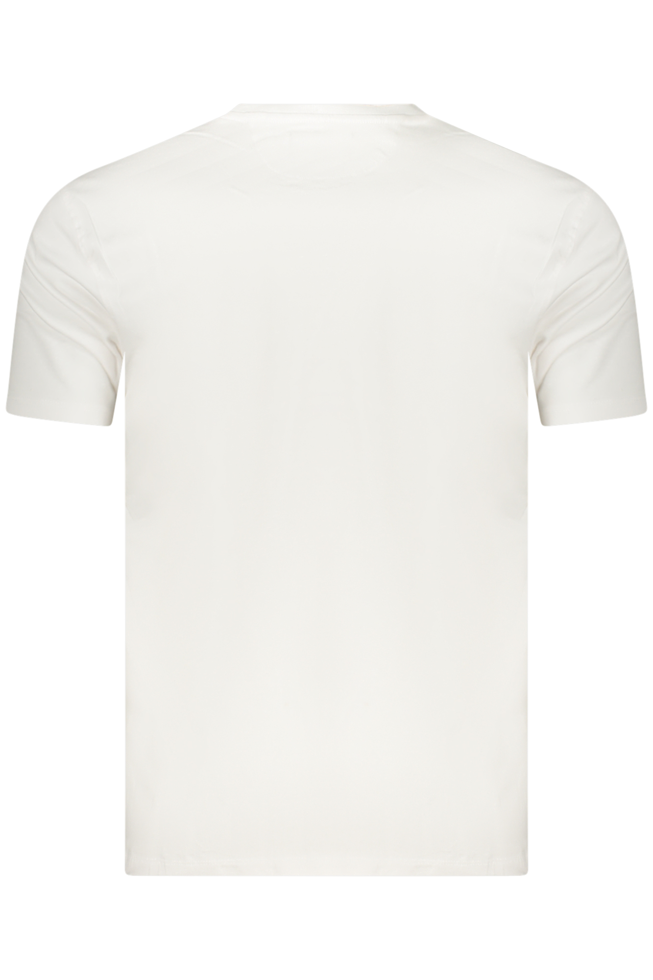Navy Men's Short-Sleeved White T-Shirt - Image 2