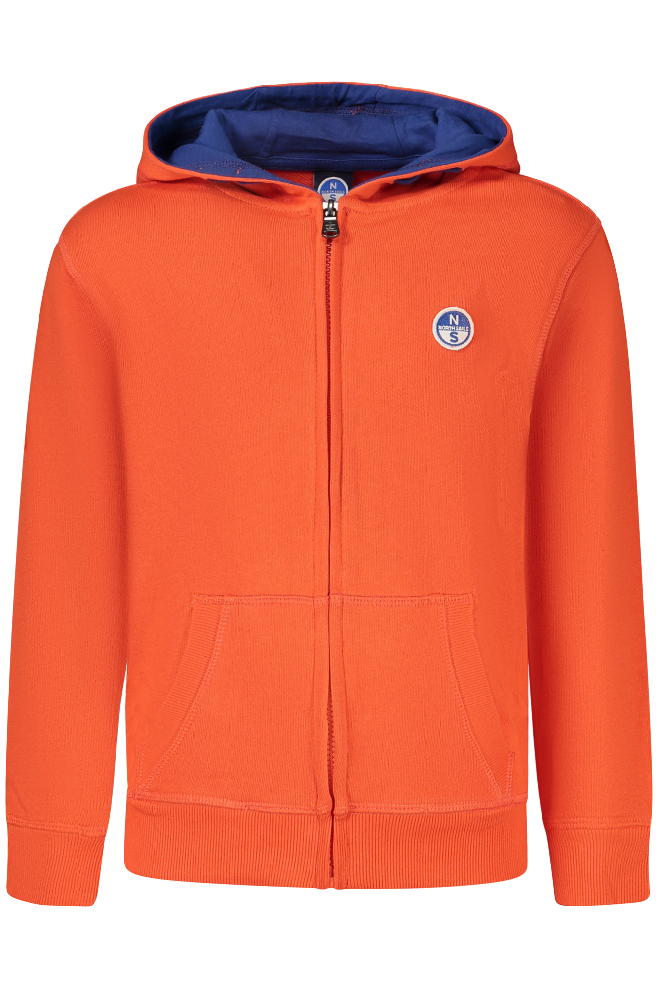 NORTH SAILS CHILDREN'S ORANGE ZIP-UP SWEATSHIRT NORTH SAILS