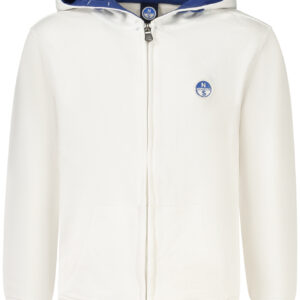 NORTH SAILS CHILDREN'S WHITE ZIP-UP SWEATSHIRT NORTH SAILS