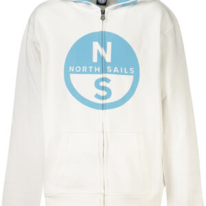 NORTH SAILS CHILDREN'S WHITE ZIP-UP SWEATSHIRT NORTH SAILS