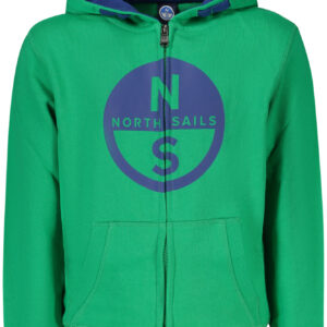 NORTH SAILS CHILDREN'S GREEN ZIP-UP SWEATSHIRT NORTH SAILS