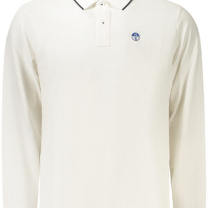 NORTH SAILS MEN'S LONG-SLEEVED POLO SHIRT WHITE NORTH SAILS