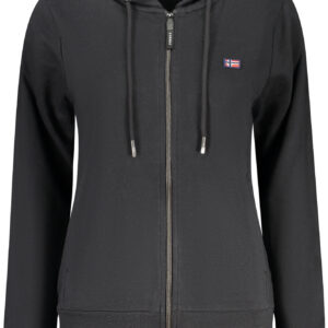 NORWAY 1963 WOMEN'S BLACK ZIP-UP SWEATSHIRT NORWAY 1963