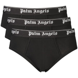 PALM ANGELS MEN'S BLACK BRIEFS PALM ANGELS