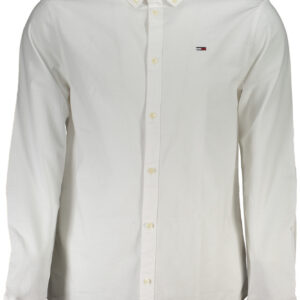TOMMY HILFIGER MEN'S WHITE LONG SLEEVE SHIRT TOMMY HILFIGER