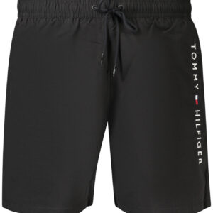 TOMMY HILFIGER MEN'S BLACK BOTTOM SWIMSUIT TOMMY HILFIGER