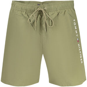 TOMMY HILFIGER MEN'S GREEN BOTTOM SWIMSUIT TOMMY HILFIGER
