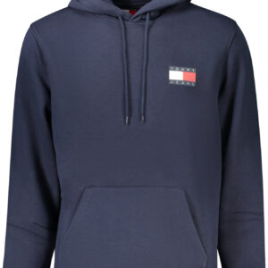 TOMMY HILFIGER MEN'S BLUE ZIP-UP SWEATSHIRT TOMMY HILFIGER
