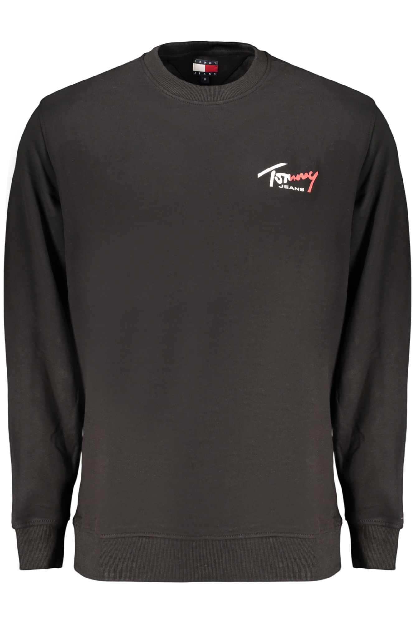 TOMMY HILFIGER MEN'S BLACK ZIP-UP SWEATSHIRT TOMMY HILFIGER