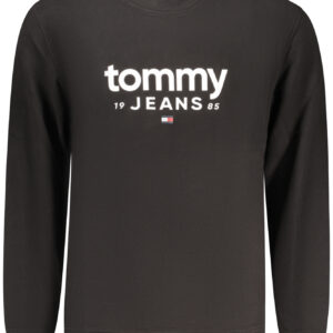 TOMMY HILFIGER MEN'S BLACK ZIP-UP SWEATSHIRT TOMMY HILFIGER