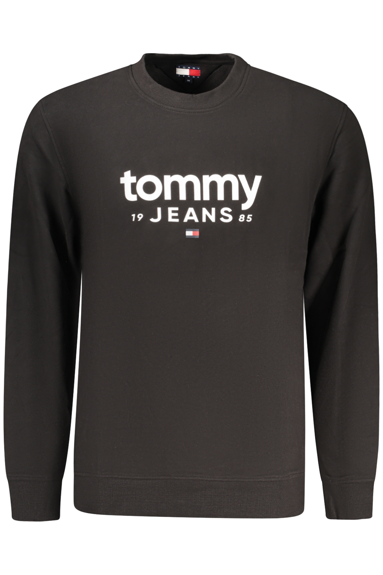 TOMMY HILFIGER MEN'S BLACK ZIP-UP SWEATSHIRT TOMMY HILFIGER