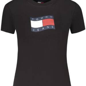 TOMMY HILFIGER WOMEN'S SHORT-SLEEVE T-SHIRT BLACK TOMMY HILFIGER