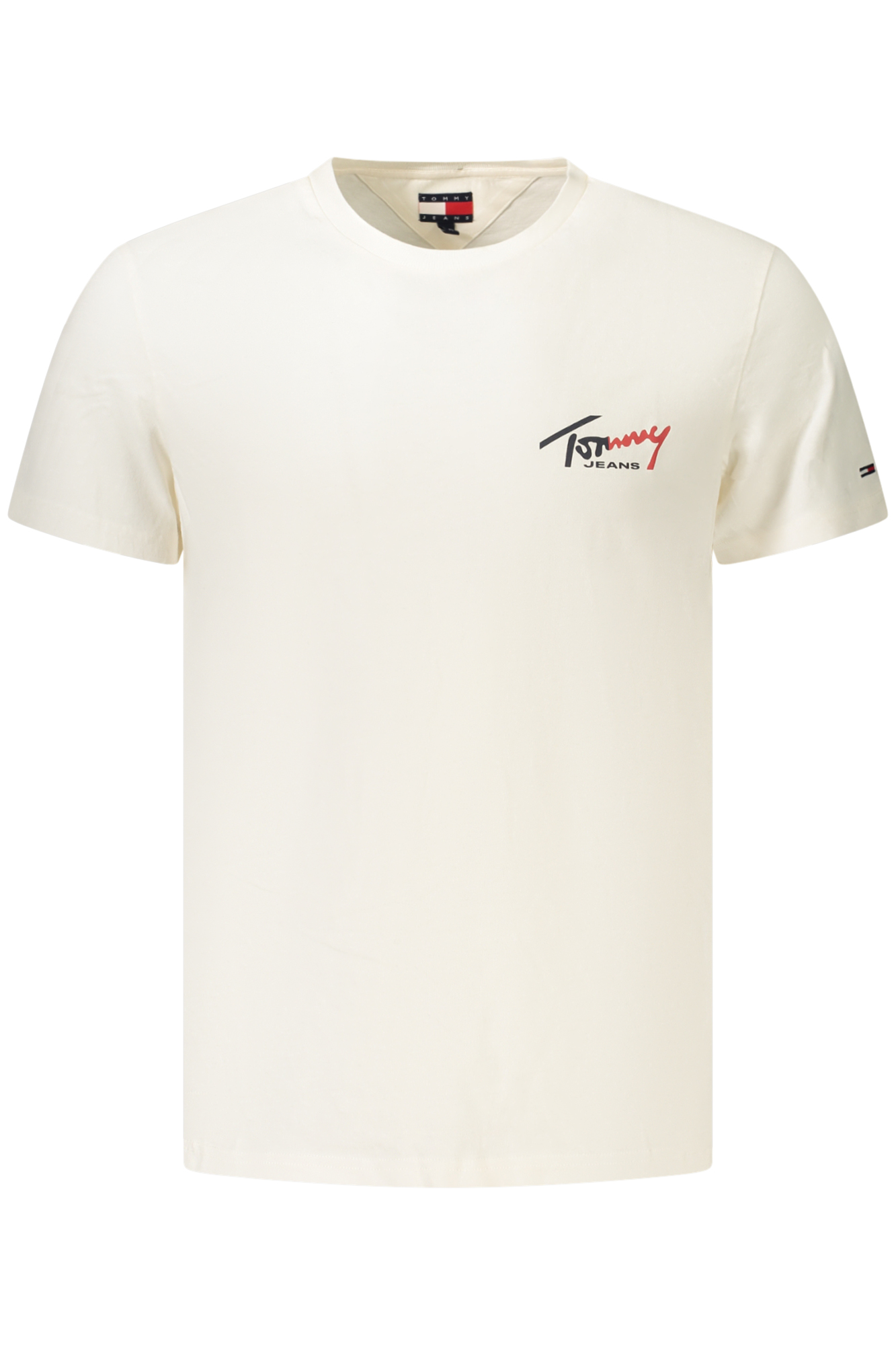 TOMMY HILFIGER MEN'S SHORT-SLEEVE T-SHIRT WHITE TOMMY HILFIGER