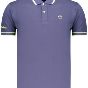 Kisses & Hugs Men's Blue Short-Sleeved Polo Shirt BACI&ABBRACCI