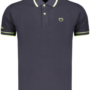 Kisses & Hugs Men's Blue Short-Sleeved Polo Shirt BACI&ABBRACCI