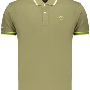 Kisses & Hugs Men's Green Short-Sleeved Polo Shirt BACI&ABBRACCI