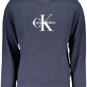 CALVIN KLEIN MEN'S BLUE ZIP-UP SWEATSHIRT CALVIN KLEIN