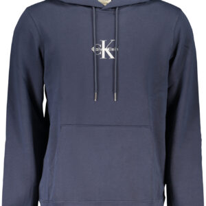 CALVIN KLEIN MEN'S BLUE ZIP-UP SWEATSHIRT CALVIN KLEIN