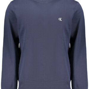 CALVIN KLEIN MEN'S BLUE ZIP-UP SWEATSHIRT CALVIN KLEIN
