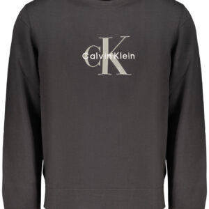 CALVIN KLEIN MEN'S BLACK ZIP-UP SWEATSHIRT CALVIN KLEIN