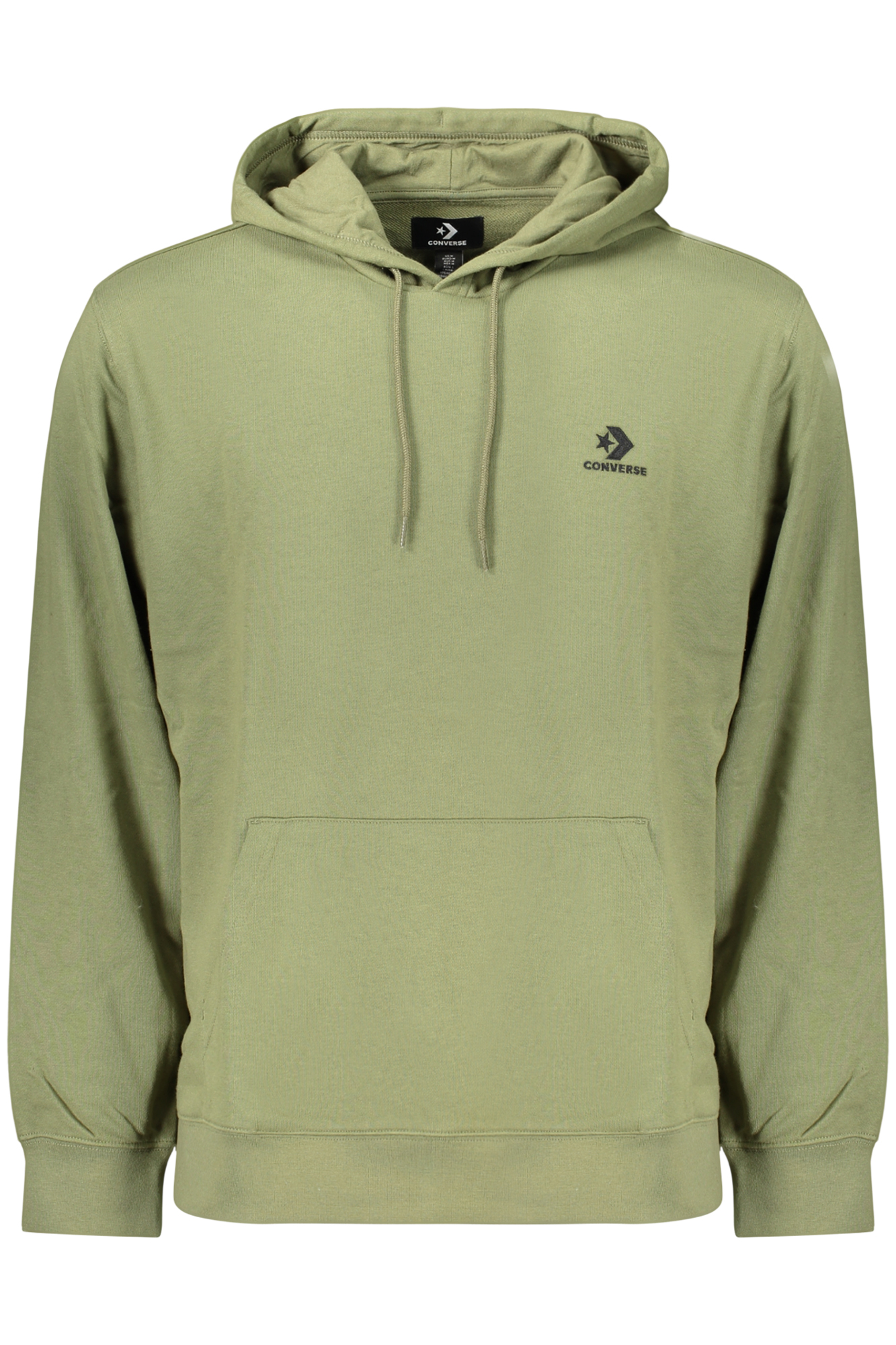 CONVERSE MEN'S ZIP-UP SWEATSHIRT GREEN CONVERSE