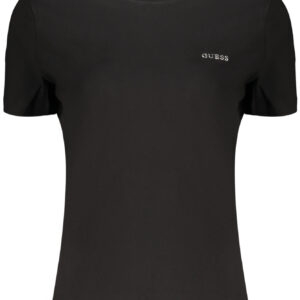 GUESS JEANS WOMEN'S SHORT-SLEEVED T-SHIRT BLACK GUESS JEANS