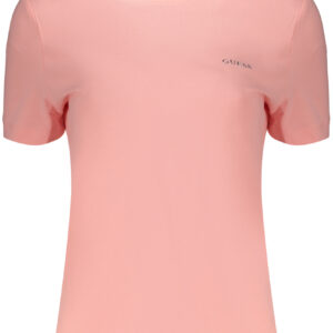 GUESS JEANS WOMEN'S SHORT SLEEVE T-SHIRT PINK GUESS JEANS
