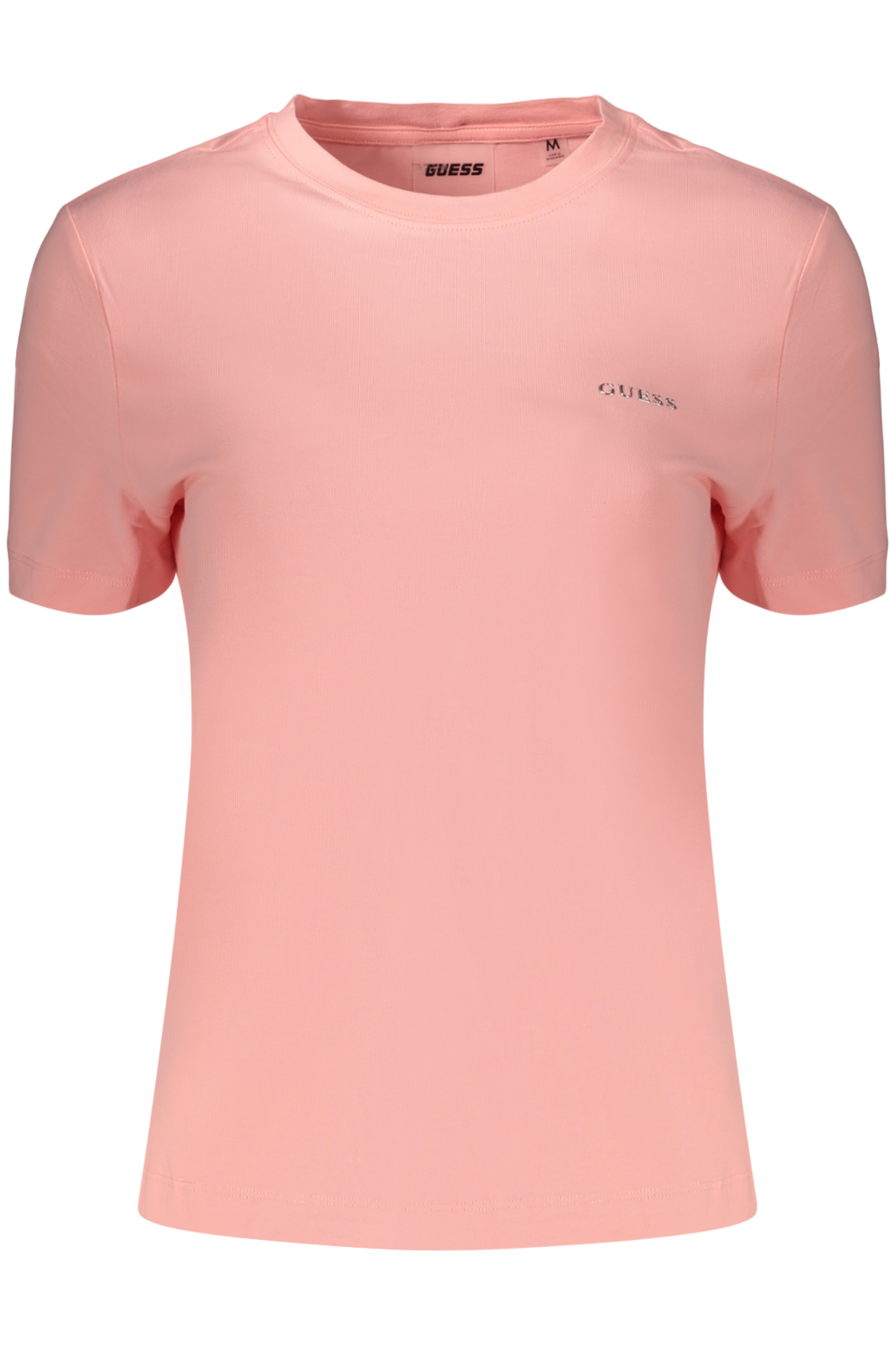 GUESS JEANS WOMEN'S SHORT SLEEVE T-SHIRT PINK GUESS JEANS