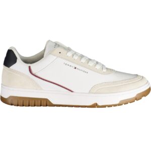 TOMMY HILFIGER MEN'S WHITE SPORTS SHOES TOMMY HILFIGER