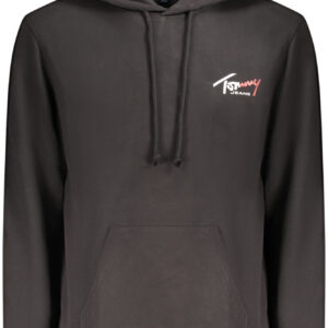 TOMMY HILFIGER MEN'S BLACK ZIP-UP SWEATSHIRT TOMMY HILFIGER