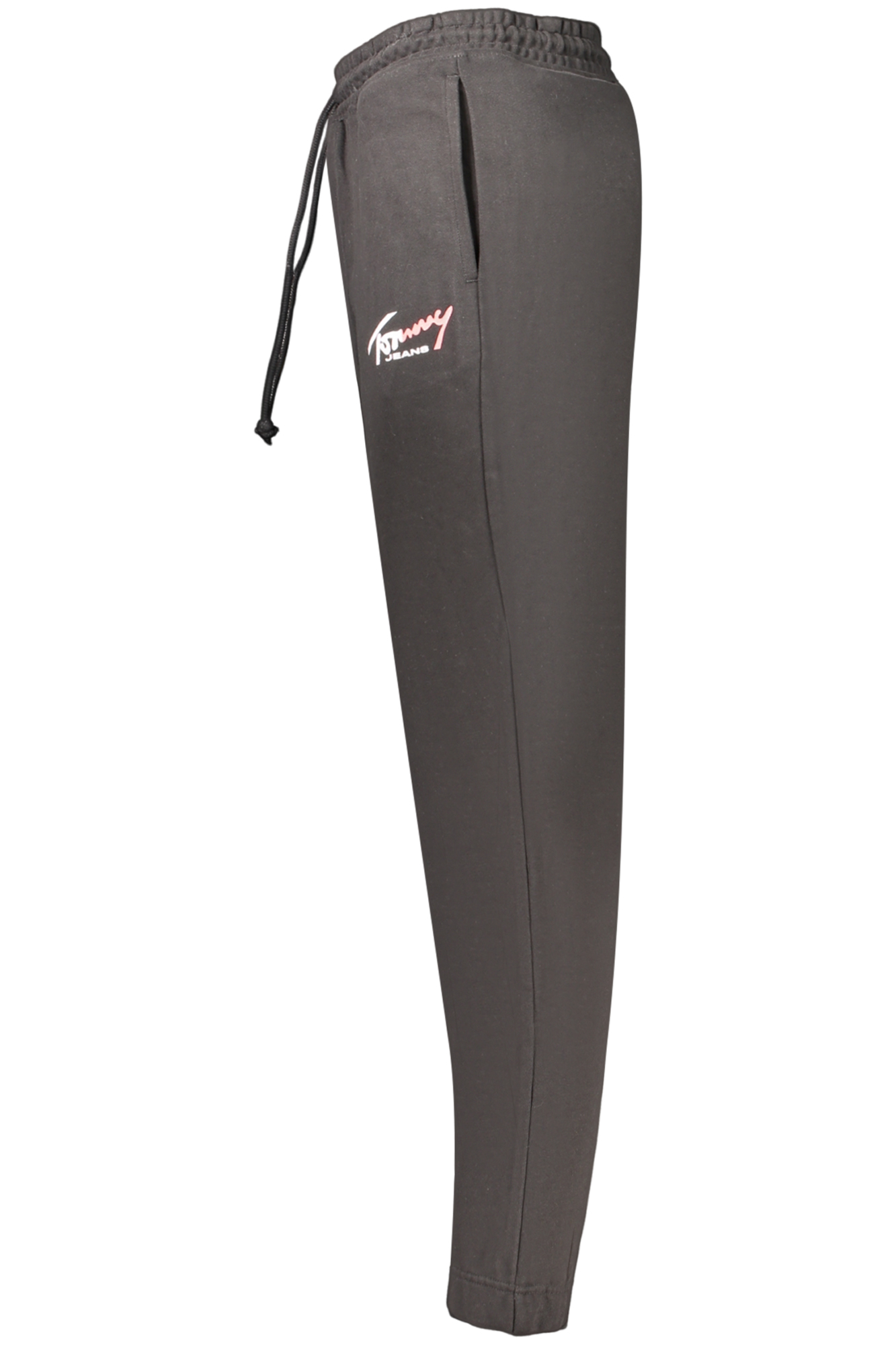 TOMMY HILFIGER MEN'S BLACK LONG SWEATPANTS - Image 3