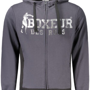 BOXEUR DES RUES MEN'S GRAY ZIP SWEATSHIRT BOXEUR DES RUES