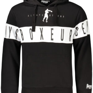 BOXEUR DES RUES BLACK MEN'S ZIPLESS SWEATSHIRT BOXEUR DES RUES