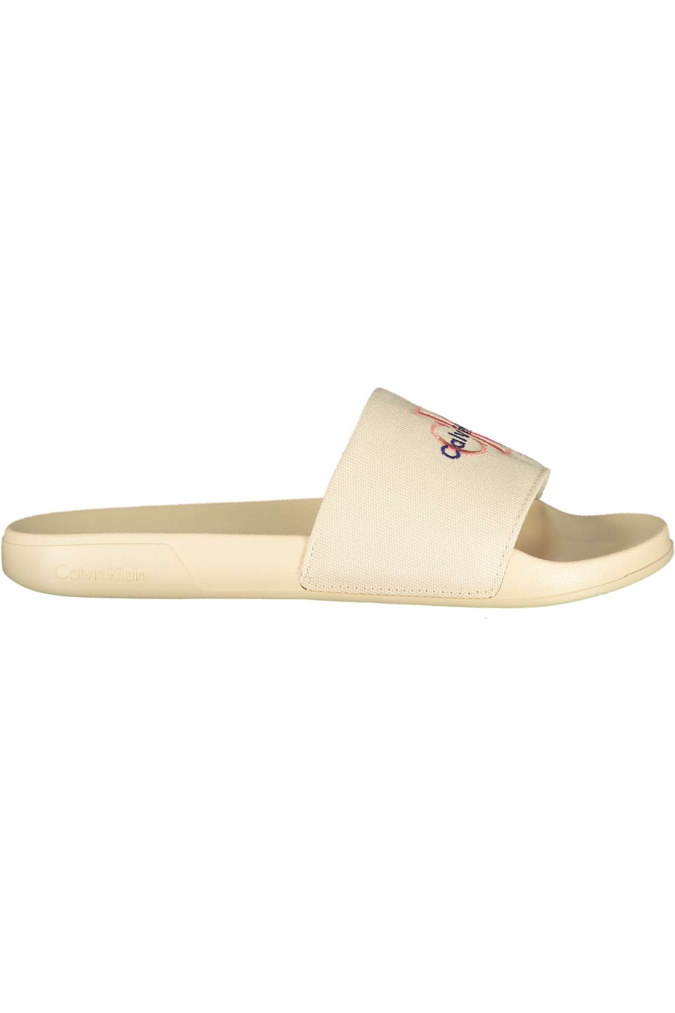 CALVIN KLEIN WOMEN'S BEIGE SLIPPER FOOTWEAR CALVIN KLEIN