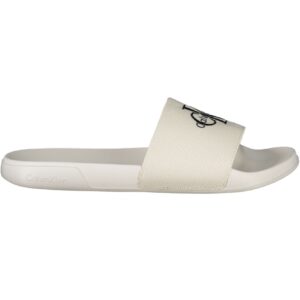 CALVIN KLEIN WOMEN'S WHITE SLIPPER FOOTWEAR CALVIN KLEIN