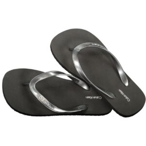 CALVIN KLEIN WOMEN'S BLACK SLIPPER FOOTWEAR CALVIN KLEIN