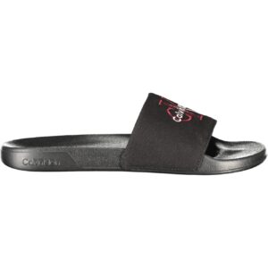 CALVIN KLEIN MEN'S BLACK SLIPPER FOOTWEAR CALVIN KLEIN
