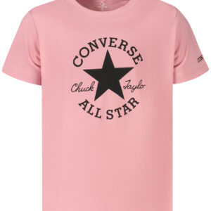 Converse Pink Short-Sleeved T-SHIRT for Girls CONVERSE