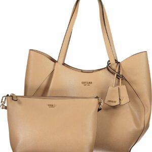 GUESS JEANS WOMEN'S BEIGE BAG GUESS JEANS
