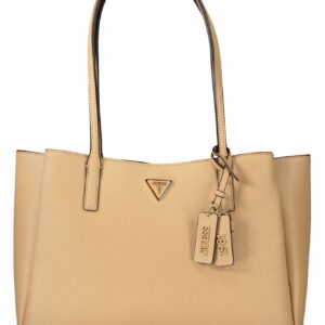 GUESS JEANS WOMEN'S BEIGE BAG GUESS JEANS