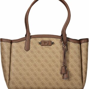 GUESS JEANS WOMEN'S BEIGE BAG GUESS JEANS