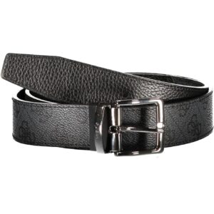 GUESS JEANS MEN'S GREY LEATHER BELT GUESS JEANS