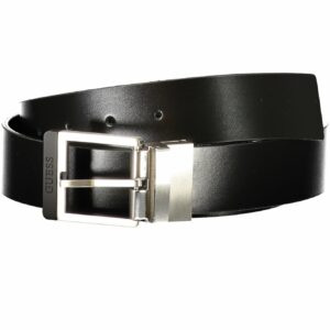 GUESS JEANS MEN'S BLACK LEATHER BELT GUESS JEANS